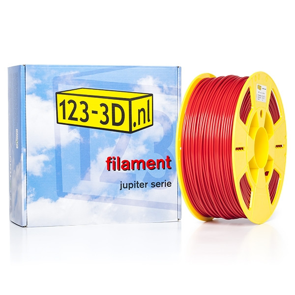 Filament 2,85 mm ABS 1 kg série Jupiter (marque 123-3D) - rouge DFA11021 - 1