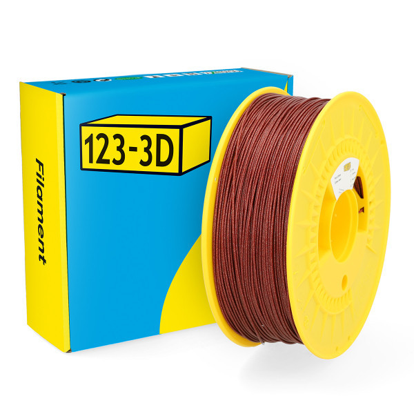 123-3D Filament PLA pailleté 1,75 mm 1 kg - rouge DHM00061 - 1