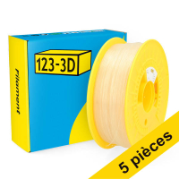 Offre : 5x 123-3D filament PLA 1,75 mm 1 kg - neutre