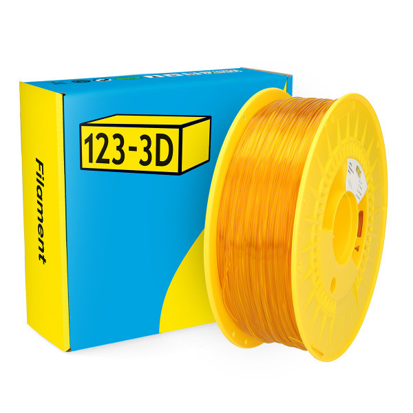 123-3D filament PETG 1,75 mm 1 kg -  transparent jaune DHM00136 - 1