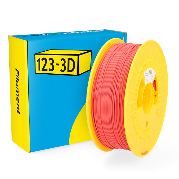 123-3D filament PLA 1,75 mm 1 kg - rouge pastel DHM00052 - 1