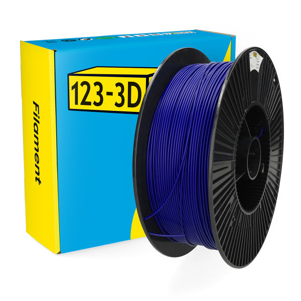 123-3D filament PLA 2,85 mm 3 kg - bleu foncé DHM00188 - 1