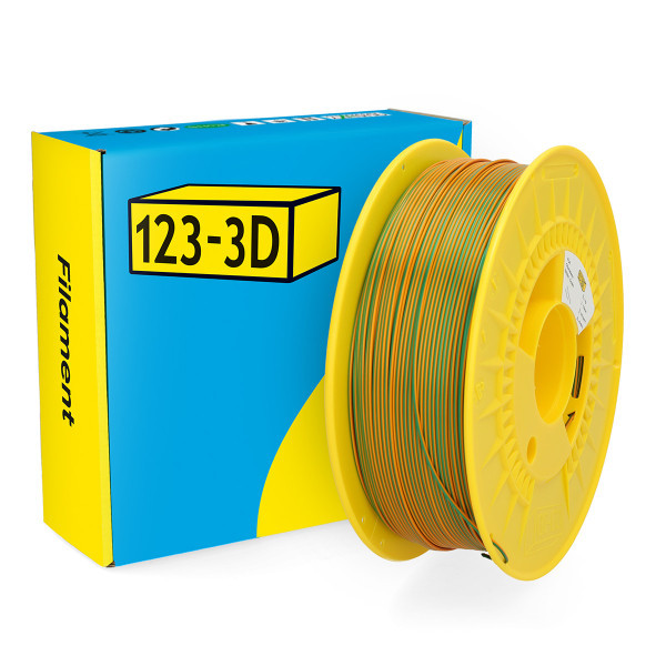 123-3D filament PLA caméléon 1,75 mm 1 kg - jaune-vert DHM00261 - 1