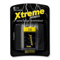 123accu Xtreme Power 6LR61 E-Block pile 1 pièce 6LR61P1B/10C MN1604C ADR00045