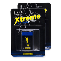 123accu Xtreme Power 9V 6FR61 E-Block pile (2 pièces) ADR00069