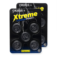 123accu Xtreme Power CR2025 piles bouton (10 pièces) ADR00074
