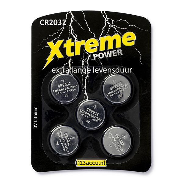 123accu Xtreme Power CR2032 5 pièces 150-803432C ADR00046C BR2032C CR2032/01BC GPCR2032C ADR00046 - 1