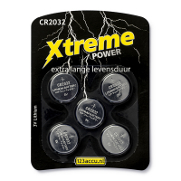 123accu Xtreme Power CR2032 5 pièces 150-803432C ADR00046C BR2032C CR2032/01BC GPCR2032C ADR00046