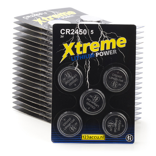 123accu Xtreme Power CR2450 pile bouton (100 pièces) ADR00084 - 1