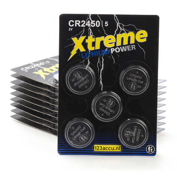 123accu Xtreme Power CR2450 pile bouton (50 pièces) ADR00085 - 1