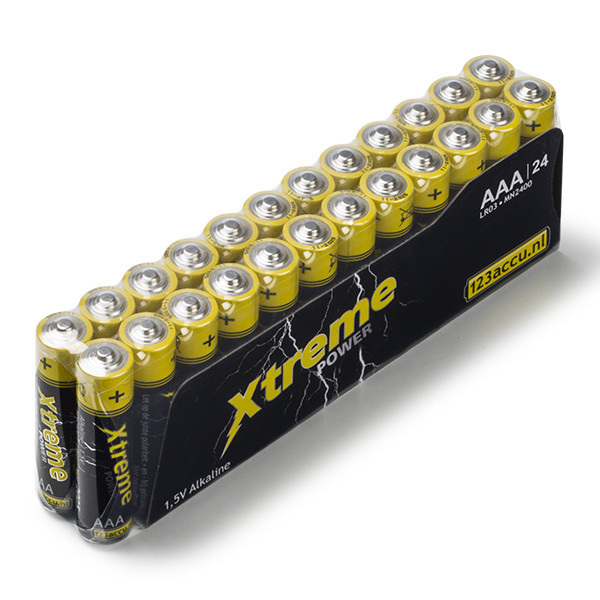 123accu Xtreme Power MN2400 Micro piles AAA 24 pièces 24MN2400C ADR00009 MN2400C ADR00009 - 1