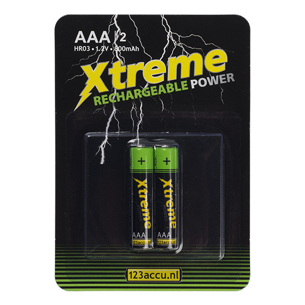 123accu Xtreme Power batterie AAA / HR03 Ni-Mh rechargeable (2