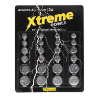 123accu Xtreme Power multipack piles bouton