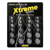 123accu Xtreme Power multipack piles bouton CR1620 CR2016 CR2025 CR2032 LR41 ADR00048
