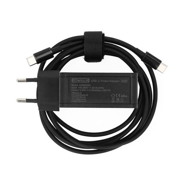 123accu chargeur USB (USB-C, 45W, noir) AHP00783 - 2