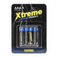 123accu pile AAA Xtreme Power FR03 (4 pièces) ADR00067