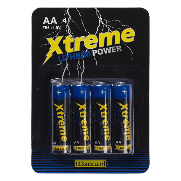 123accu pile AA Xtreme Power FR6 (4 pièces) AA ER26264C FR6 FR6LB4A/10C ADR00063 - 1