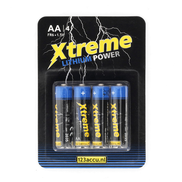 123accu pile AA Xtreme Power FR6 (4 pièces) ADR00063 - 1