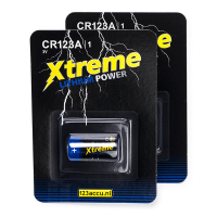 123accu pile CR123A Xtreme Power (2 pièces) ADR00060