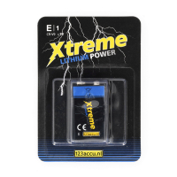 123accu pile Xtreme Power 6FR61 E-Block 9V (1 pièce) ADR00059