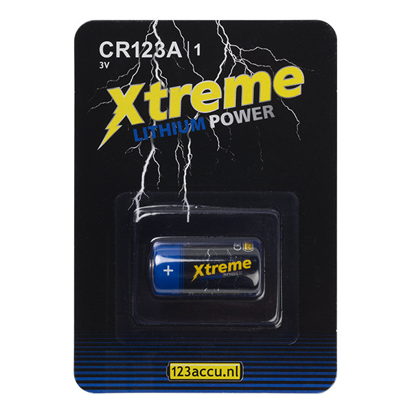 123accu pile lithium Xtreme Power CR123A (1 pièce) 120-802633C CR123A CR123A/01BC GPCR123AC ADR00066 - 1