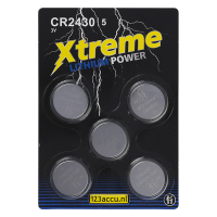 123accu piles bouton lithium Xtreme Power CR2430 (5 pièces) CR2430 ADR00065