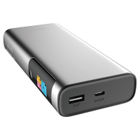 123accu powerbank pour ordinateur portable avec charge rapide (100W, 20 000 mAh) - argent ADR00366