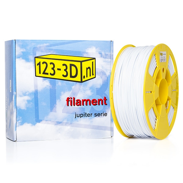 123inkt 123-3D Filament blanc 1,75 mm PETG 1 kg (série Jupiter)  DFE11001 - 1