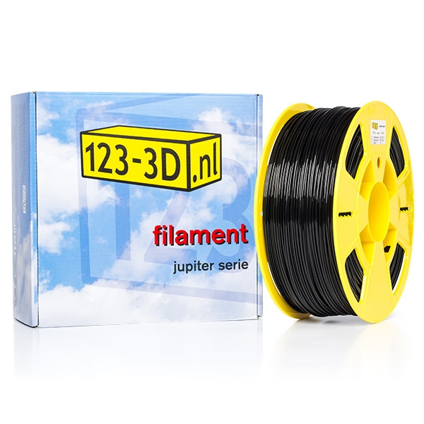 123inkt 123-3D Filament noir 1,75 mm PETG 1 kg (série Jupiter)  DFE11000 - 1