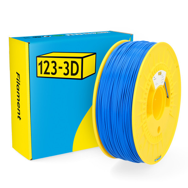 123inkt 123-3D filament ABS 1,75 mm 1 kg (série Jupiter) - bleu ciel  DHM00144 - 1