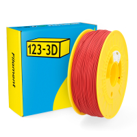 123inkt 123-3D filament HIPS 1,75 mm 1 kg (série Jupiter) - rouge  DHM00162