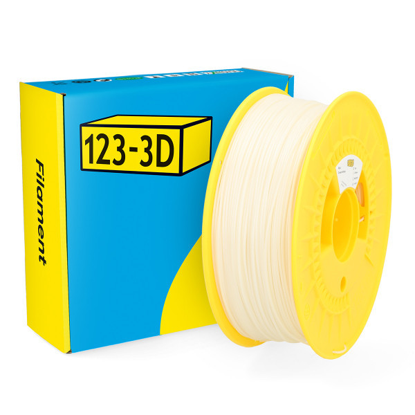123inkt 123-3D filament PLA 1,75 mm 1 kg - blanc crème  DHM00023 - 1