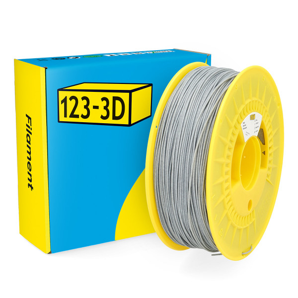 123-3D filament PLA 1,75 mm 1 kg - gris marbré DHM00110 - 1