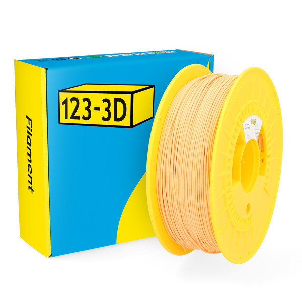 123inkt 123-3D filament PLA 1,75 mm 1 kg - orange pastel  DHM00048 - 1