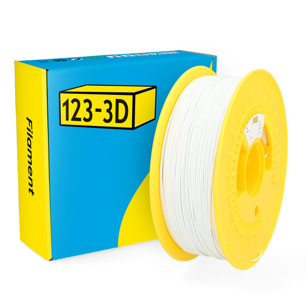 123inkt 123-3D filament PLA 1,75 mm 1 kg (série Jupiter) - blanc  DHM00002 - 1