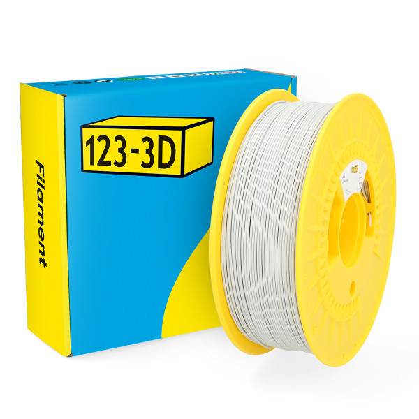 123inkt 123-3D filament PLA 1,75 mm 1 kg (série Jupiter) - gris clair  DHM00017 - 1