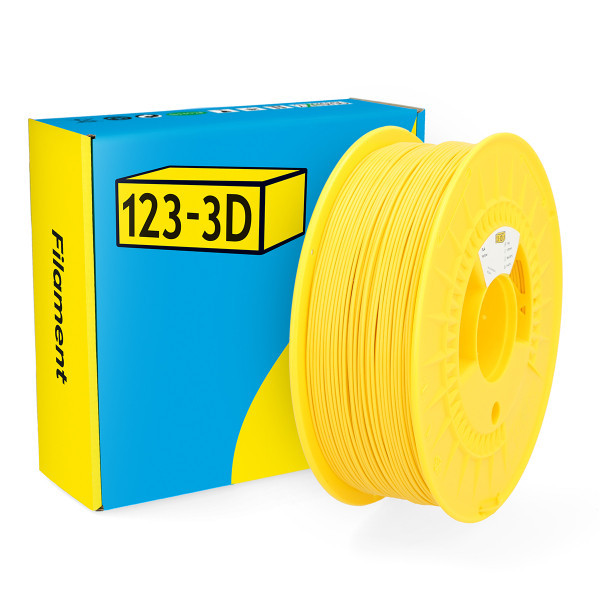 123inkt 123-3D filament PLA 1,75 mm 1 kg (série Jupiter) - jaune  DHM00006 - 1