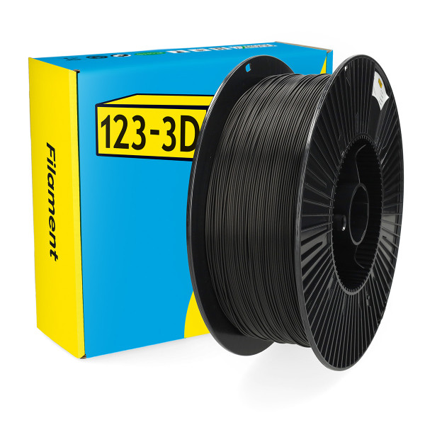 123inkt 123-3D filament PLA 1,75 mm 3 kg - noir  DHM00180 - 1