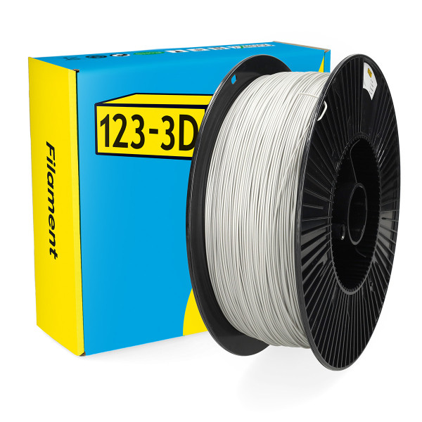 123inkt 123-3D filament PLA 1,75 mm 3 kg (série Jupiter) - argent  DHM00184 - 1