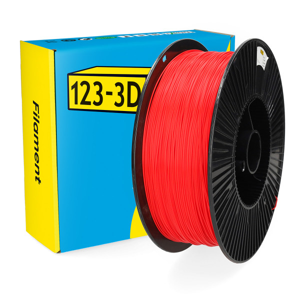 123inkt 123-3D filament PLA 1,75 mm 3 kg (série Jupiter) - rouge  DHM00185 - 1