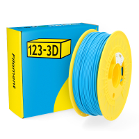 123inkt 123-3D filament PLA 2,85 mm 1 kg (série Jupiter) - bleu ciel  DHM00035