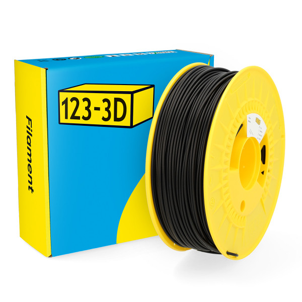 123inkt 123-3D filament PLA 2,85 mm 1 kg (série Jupiter) - noir  DHM00025 - 1