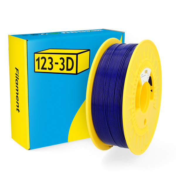 123inkt 123-3D filament PLA High Speed 1,75 mm 1 kg (série Jupiter) - bleu foncé  DHM00042 - 1