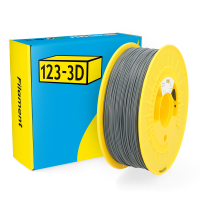 123-3D filament PLA Tough 1,75 mm 1 kg (série Jupiter) - gris foncé