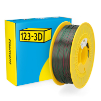 123inkt 123-3D filament PLA caméléon 1,75 mm 1 kg - vert-rose  DHM00264