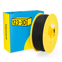 123inkt 123-3D filament PLA mat 1,75 mm 1 kg - noir  DHM00102