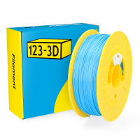 123inkt 123-3D filament PLA satiné 1,75 mm 1 kg - bleu clair  DHM00067