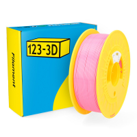 123inkt 123-3D filament PLA satiné 1,75 mm 1 kg - rose  DHM00076