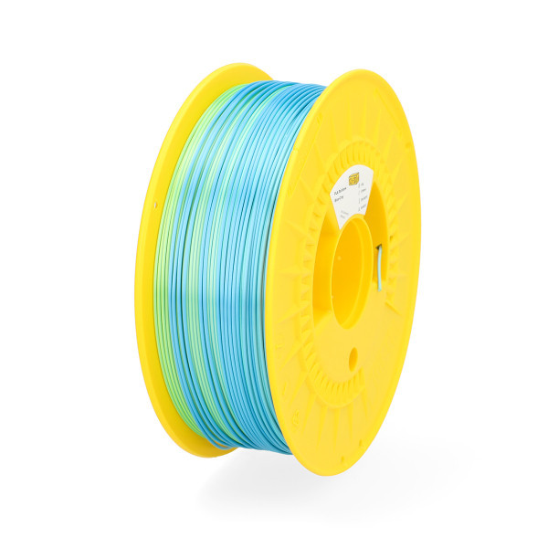 123inkt 123-3D filament PLA satiné arc-en-ciel 1,75 mm 1 kg - bleu-vert-gris  DHM00117 - 2