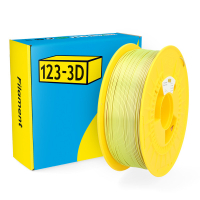 123inkt 123-3D filament PLA satiné arc-en-ciel 1,75 mm 1 kg - marron-jaune  DHM00115